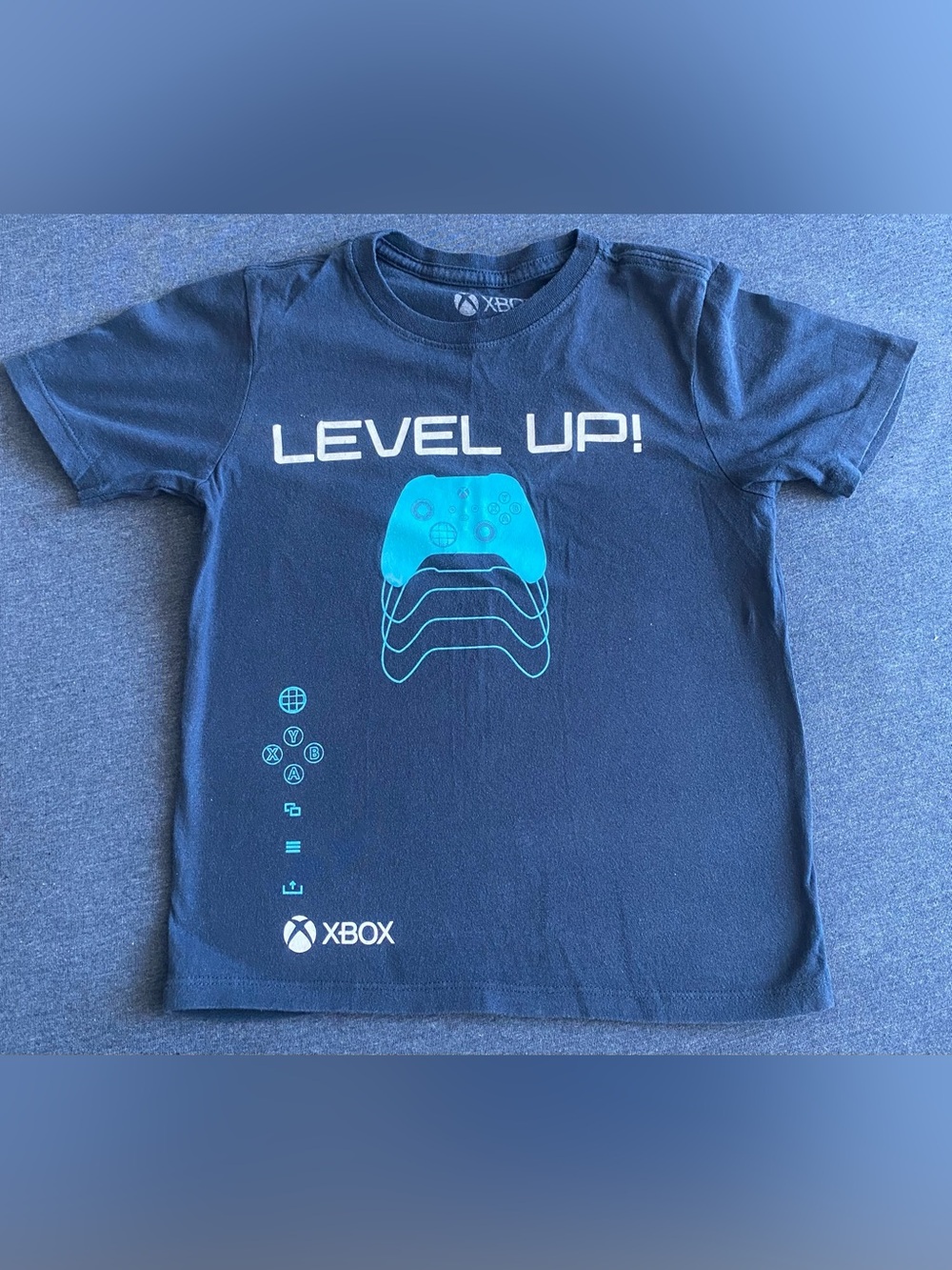 Xbox 'Level Up' Navy Graphic Tee for Kids